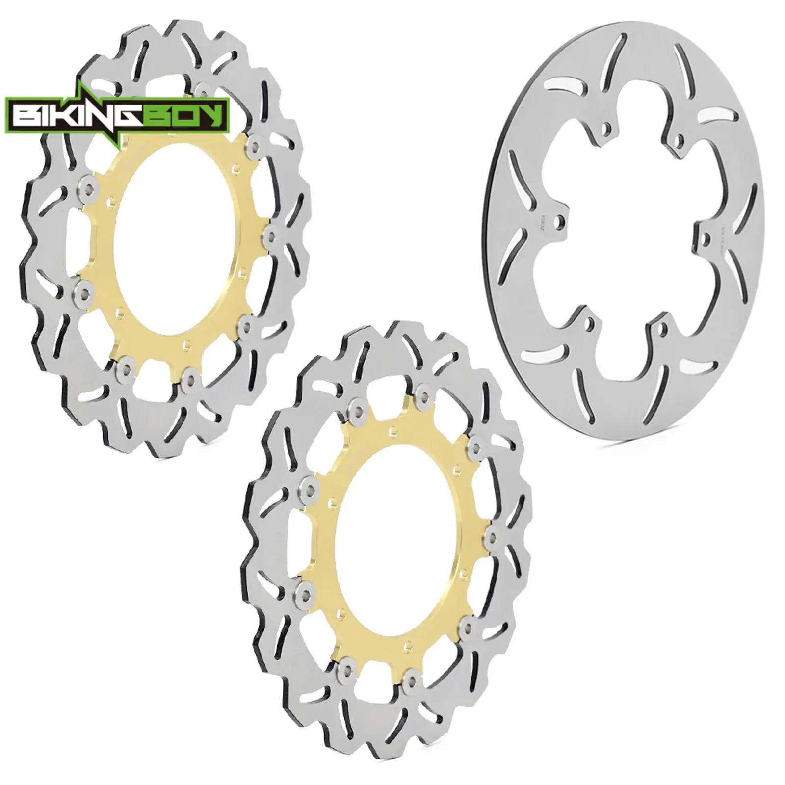 BIKINGBOY For Yamaha VMX12 V-Max 1200 93-07 94 95 96 97 98 99 00 04 05 06 FJR 1300 01 02 03 Front Rear Brake Discs Rotors Disks