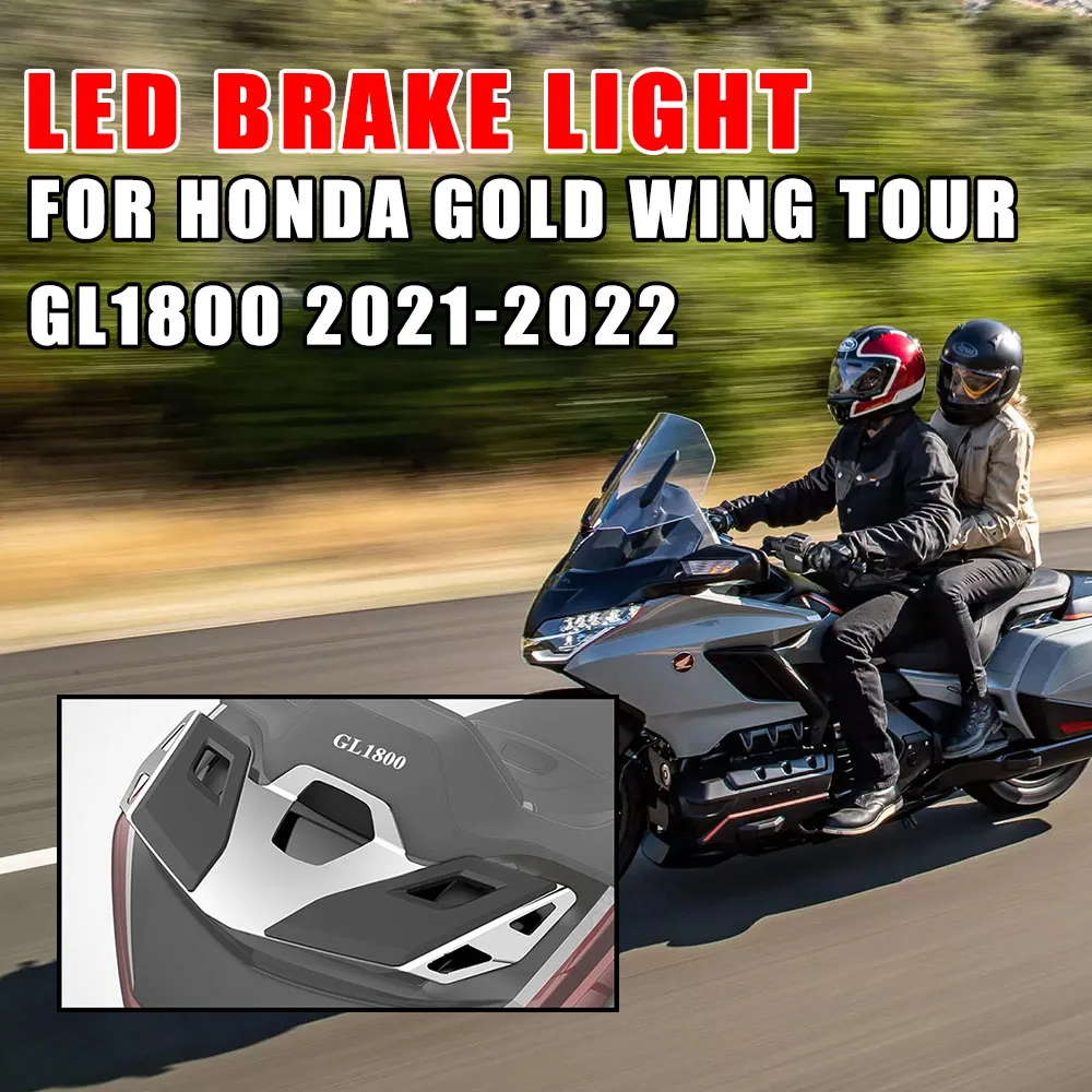 

For Honda GOLD WING GL 1800 GL1800 B DA TOUR 2021 Motorcycle Rear Top Box Shelf Turn Signal Trunk Luggage Rack LED Brake Light