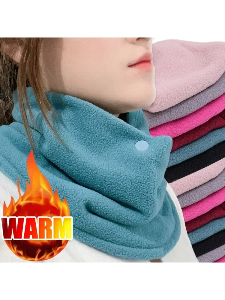 AliExpress Winter Anti Cold Plush Scarf Antifreeze Fleece Neck Protection Neckerchief Autumn Outdoor Cycling