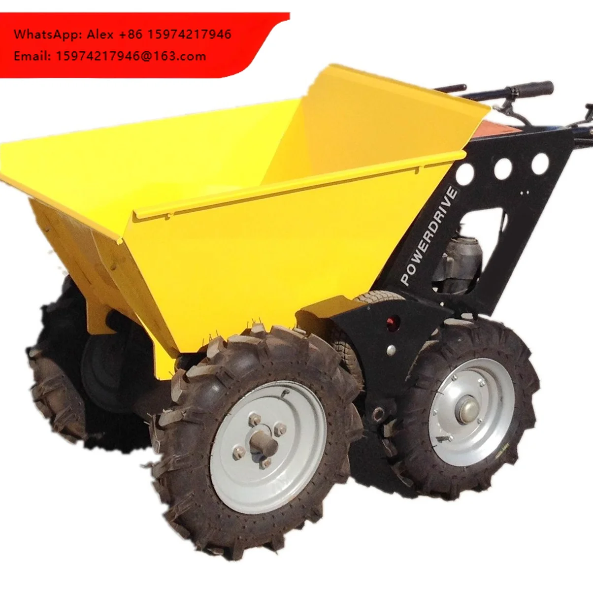 5.5HP Petrol Powered Wheel Barrow Mini Dumper/wheel Dumper