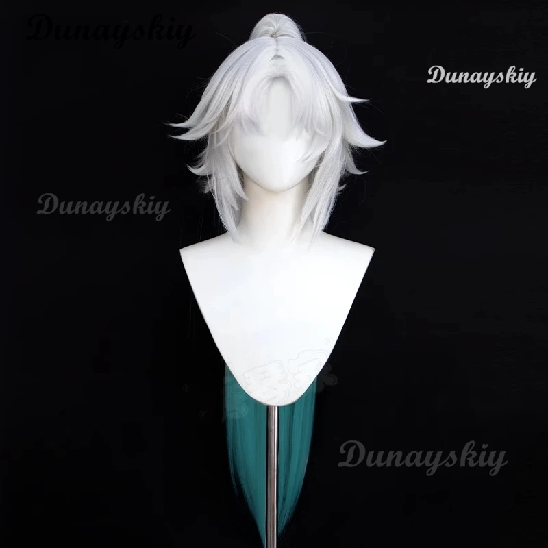 Game Anime Honkai Star Rail Feixiao Cosplay Wig Gray Blue Long Hair The Xianzhou Yaoqing The Great General Halloween Party Props