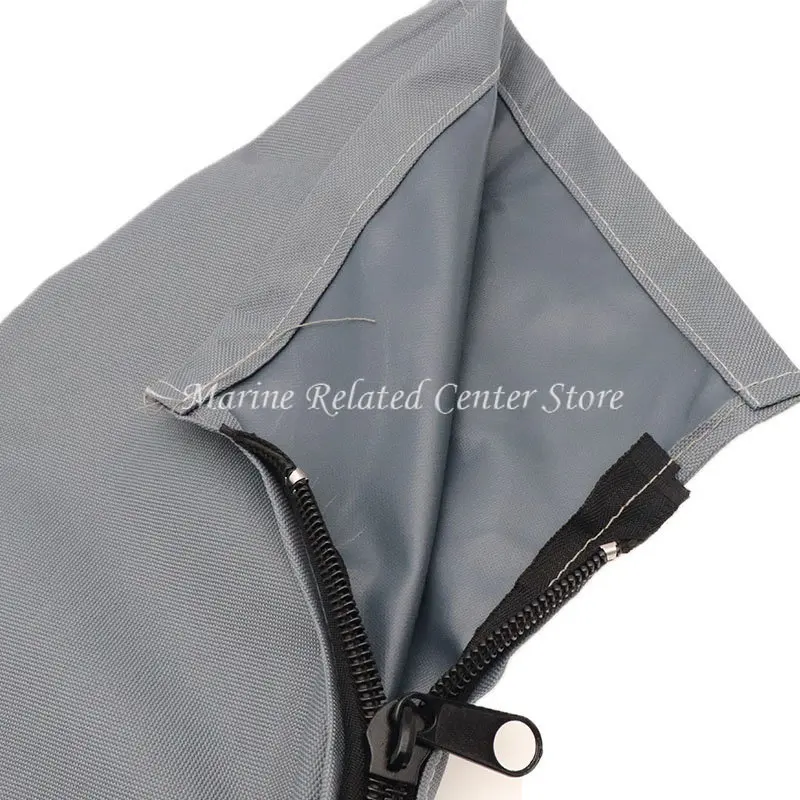 600D Bimini Top Boot Cover 3 Bow No Frame Waterproof Yacht Boat Cover with Zipper Anti UV Dustproof Cover Marine Accessories