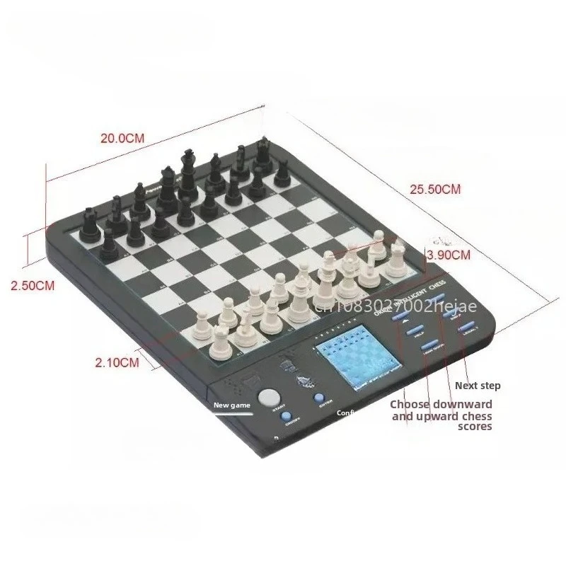 2025 Beginners chess computer electronic board with talking English Germany magnetic chess pieces Self Teaching Program