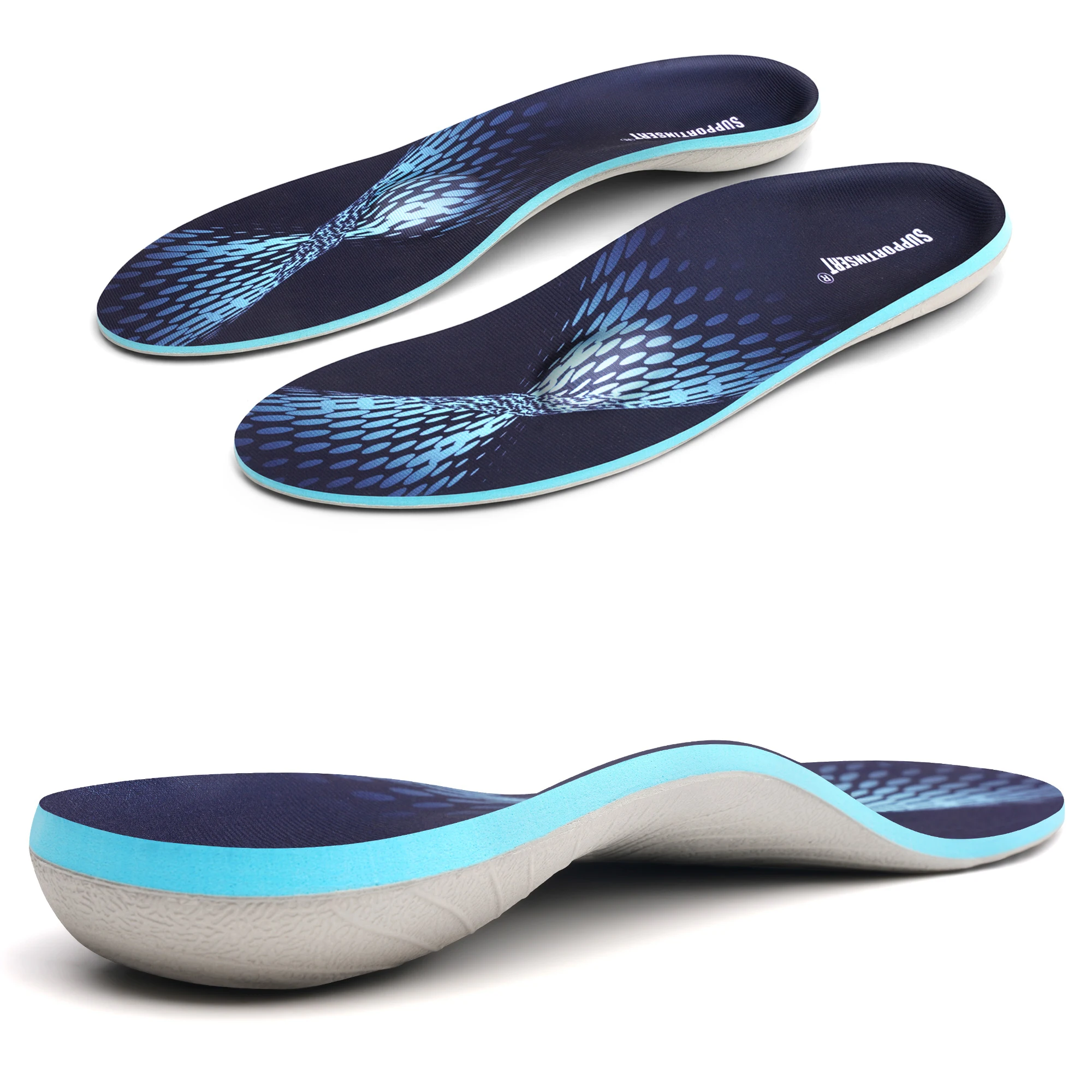 IFitna Plantar Fasciitis Insole Running Metatarsal High Arch Support Insert Flat Feet Men&Women Standing All Day