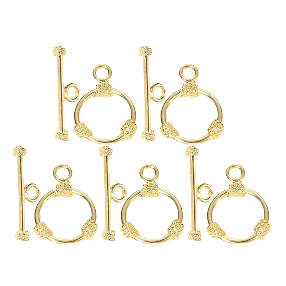 

5 комплектов, круглые застежки-переключатели, легкие ювелирные пряжки «сделай сам», ожерелье, браслет, разъем, металлические застежки-переключатели для изготовления ювелирных изделий