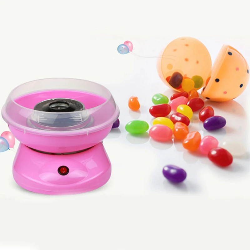 เครื่องมาร์ชเมลโล่พวงกุญแจนางฟ้าน้ำตาลคอตตอนแบบพกพาขนาดเล็กเครื่อง gulali DIY อ่อนหวานไฟฟ้าสำหรับเด็กปลั๊กแบบยุโรป