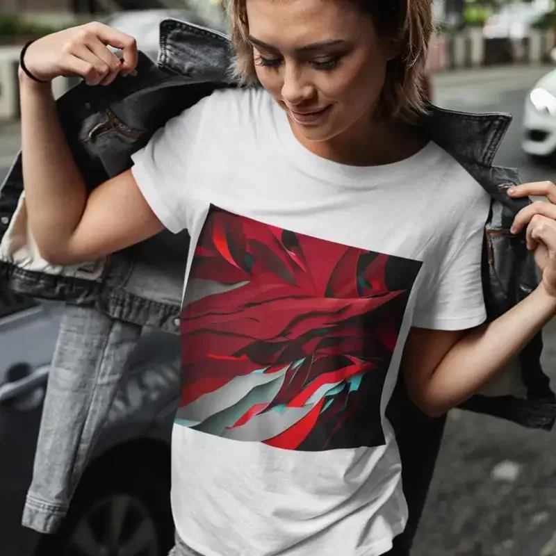 K 160 T-Shirt Lässige Streetwear Trendige Mode-Statement