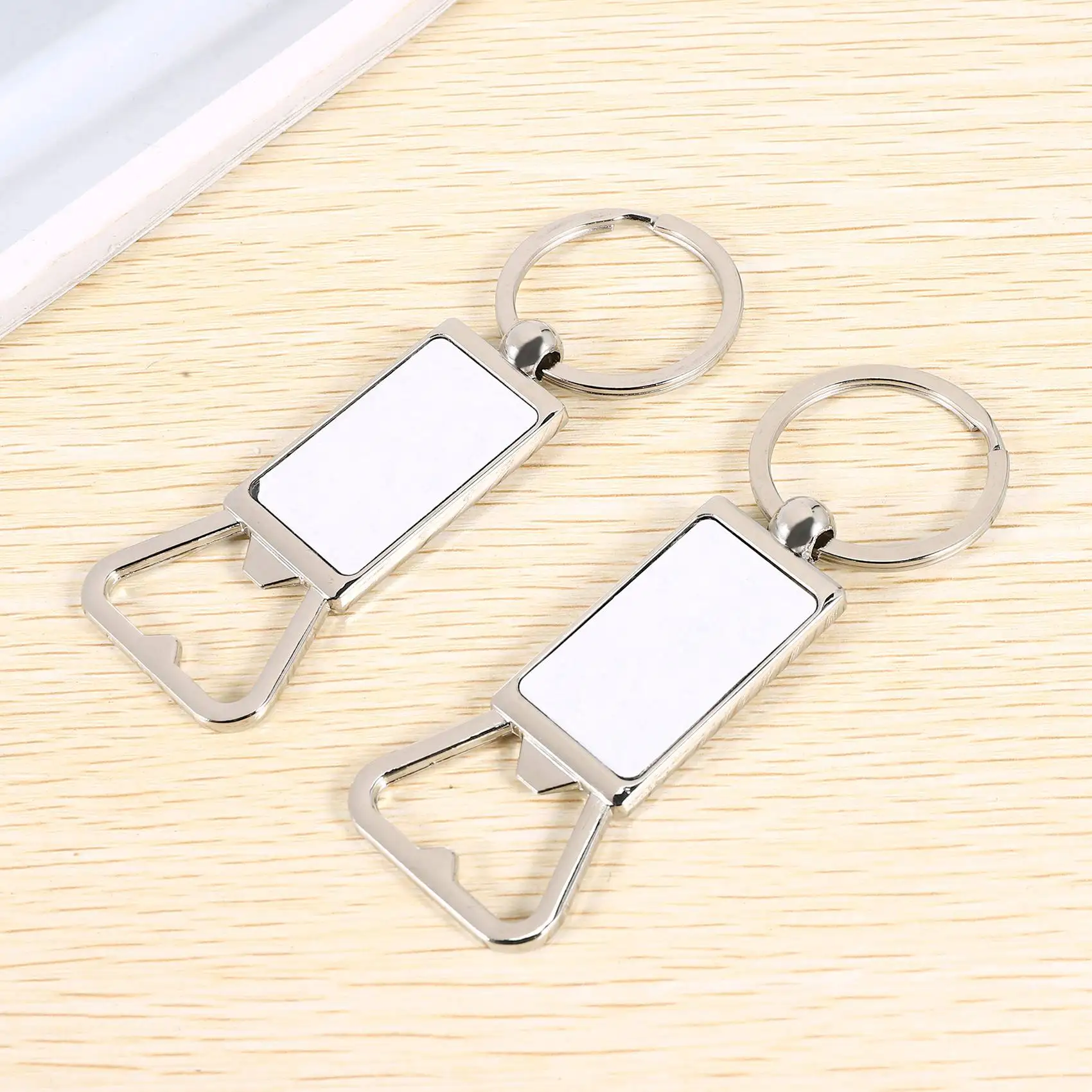 10Pcs Sublimation Keychain Blanks - Sublimation Keychain Case Or Metal Sublimation Bottle Opener For Heat Transfer,Set-[Kiri-XK]