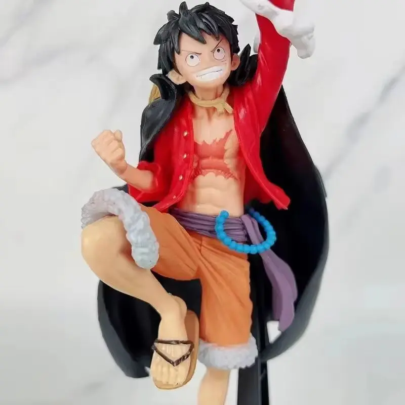 20cm Anime One Piece Luffy Action Figure Monkey D Luffy Collection Model Ornaments Toys Gifts Anime Peripheral Decorations Gift