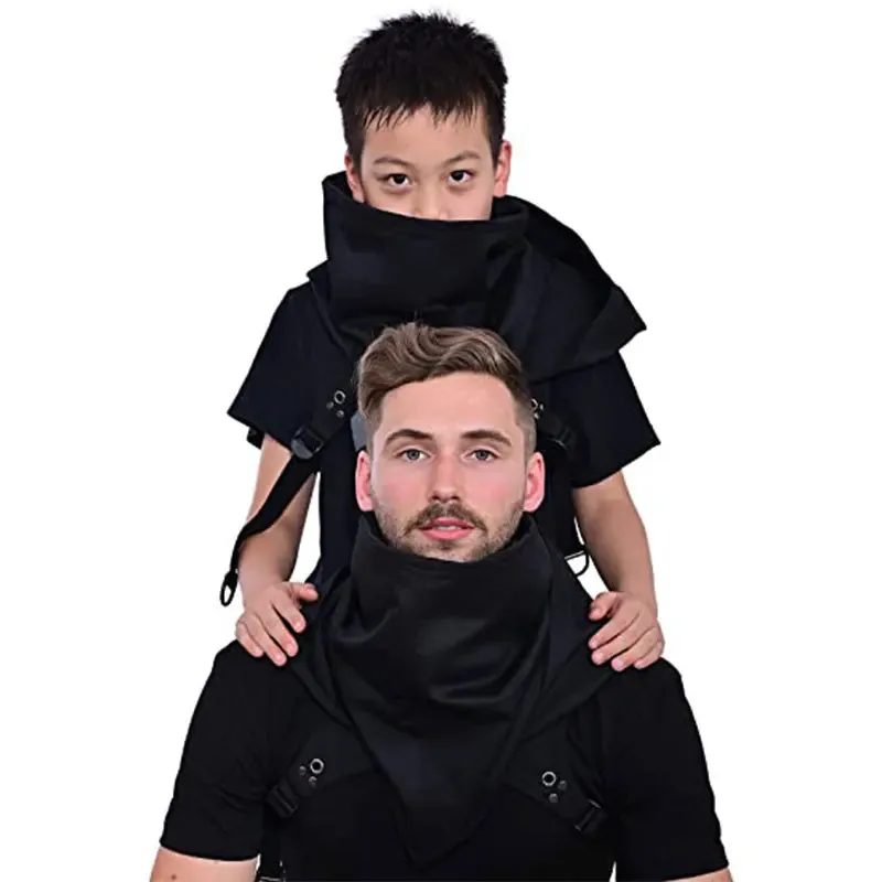 Cyberpunk Halloween Cosplay Hooded Cloak Medieval Role-playing Game Costume Accessory Steampunk Hat for Adults