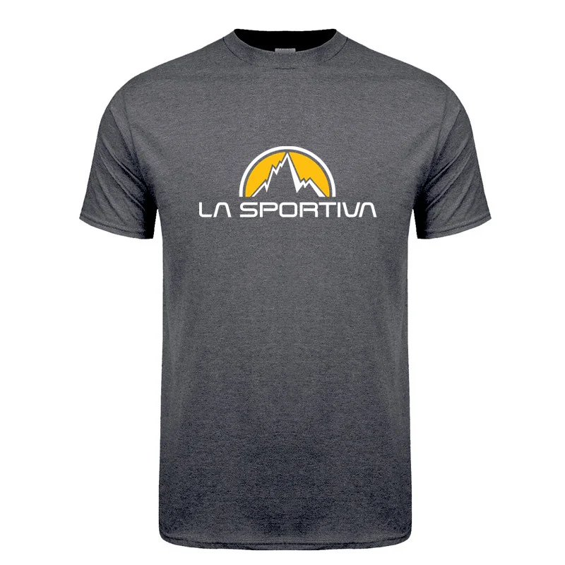 La Sportiva T เสื้อผู้ชายฤดูร้อนใหม่แขนสั้น Funny Mans เสื้อยืดลูกเรือคอ Breathable สบายชายเสื้อ