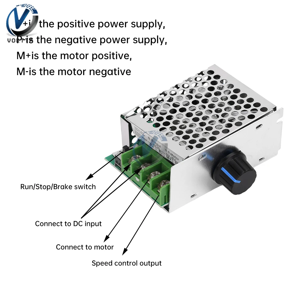 30A PWM 7-70V DC Motor Speed Controller Module 12V 24V 48V 60V Adjustable Speed Regulator Motor Control Governor Switch Board