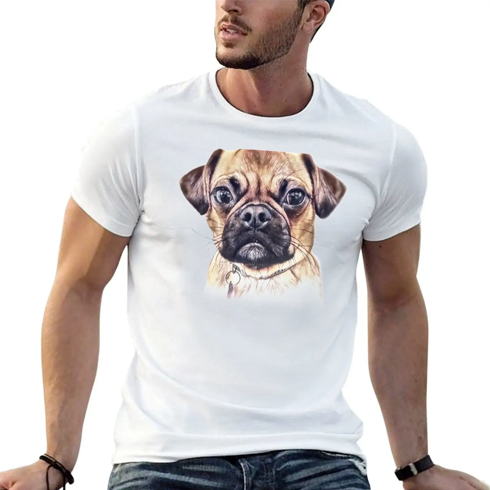 

Pug Drawn - Color T-Shirt man t shirt summer man t shirt graphic T-Shirt