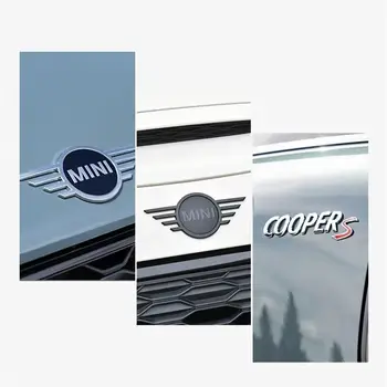 適用於Mini Cooper F55 F56 F54 Countryman Clubman JCW R56 R60 F60的3D金屬汽車後車標,前車標貼紙配件 8 最佳銷售 迷你鄉村人標誌 - №6