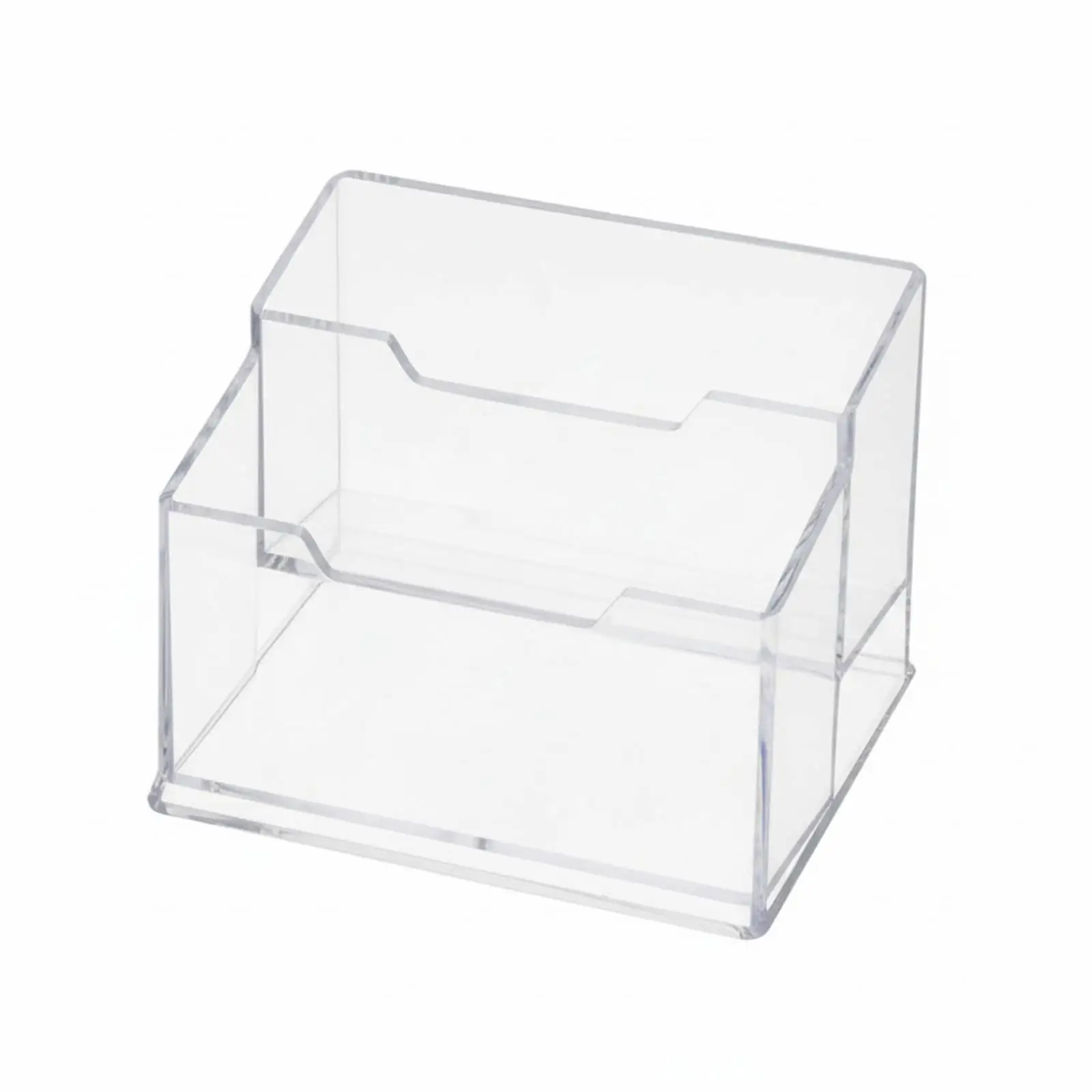 Acrylic Card Display Stand Space Saving Trading Card Storage Box Easy Access Desktop Postcard Display for Collectors, Game Room view 2