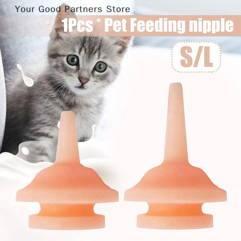 Sucette d'alimentation universelle en silicone pour animaux de compagnie, existe en différents continents, petit chat, lapin, nouveau-né, 1 pièce