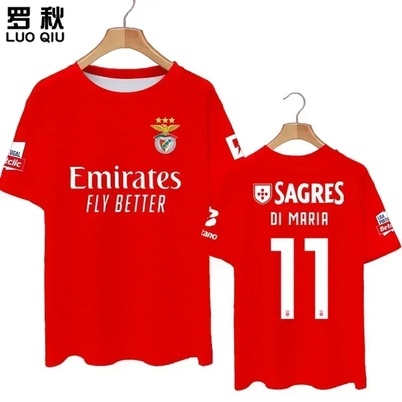 Portuguese Super Benfica 3D Printed T-shirt Football Fans Short Sleeved Tops Summer Children's Sports T Shirt Kids Tee Clothing