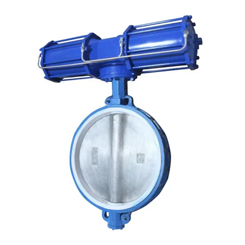 

actuator Spring Return Pneumatic Wafer Type Butterfly Valve Hot sales