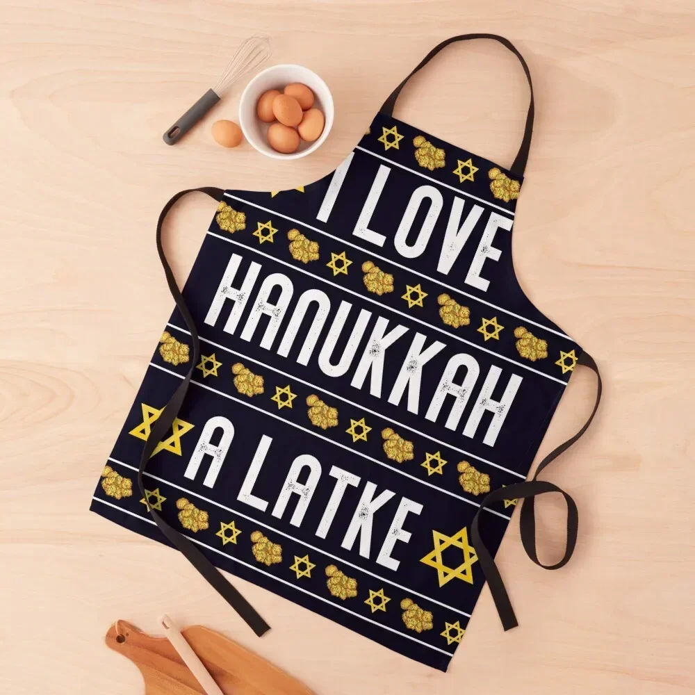 

I Love Hanukkah a Latke Apron innovative kitchen and home items Kitchen And Household Goods Apron