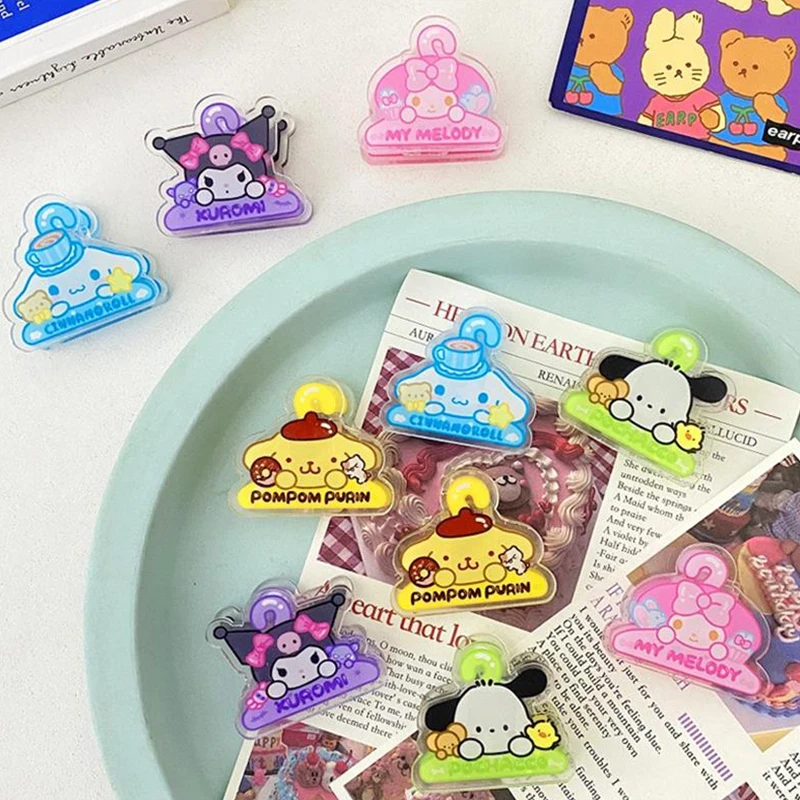 Sanrio คลิปหนีบธนบัตรอะคริลิค, คลิปหนีบกระดาษห่อของขวัญที่ยึดอเนกประสงค์