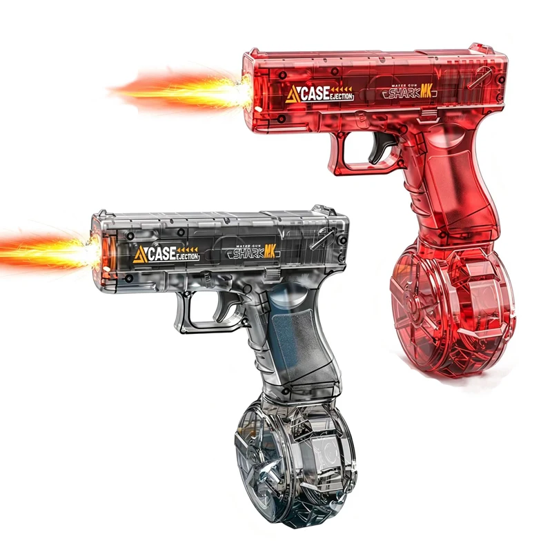 

Automatic Water Gun Toys Summer Outdoor Electric Water Pistol Simulated Pulse Light Flame Spray Water Gun Toy For Children Adult