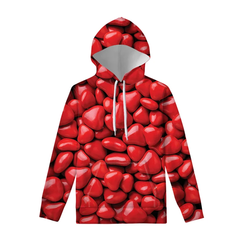 Graphic Christmas Candy Men Women Hoodies Fashion 3D Print Streetwear Hoodie Long Sleeve Hooded Street Autumn Hoody Sweatshirts