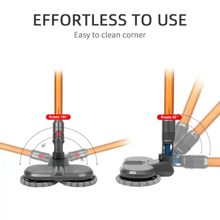 رأس تنظيف الممسحة الكهربائية الرطبة والجافة 2025 - متوافق مع المكانس اللاسلكية Dyson V7-V15 Slim (فرشاة تنظيف الأرضيات متعددة الأسطح