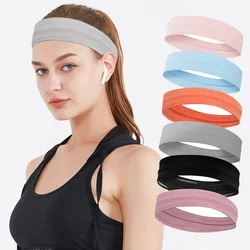 Summer Non-Slip Elastic Sport Headbands Women Men Sweat-absorbing Running Yoga Spa Hairbands Sweatband Wash Face Makeup Headwrap