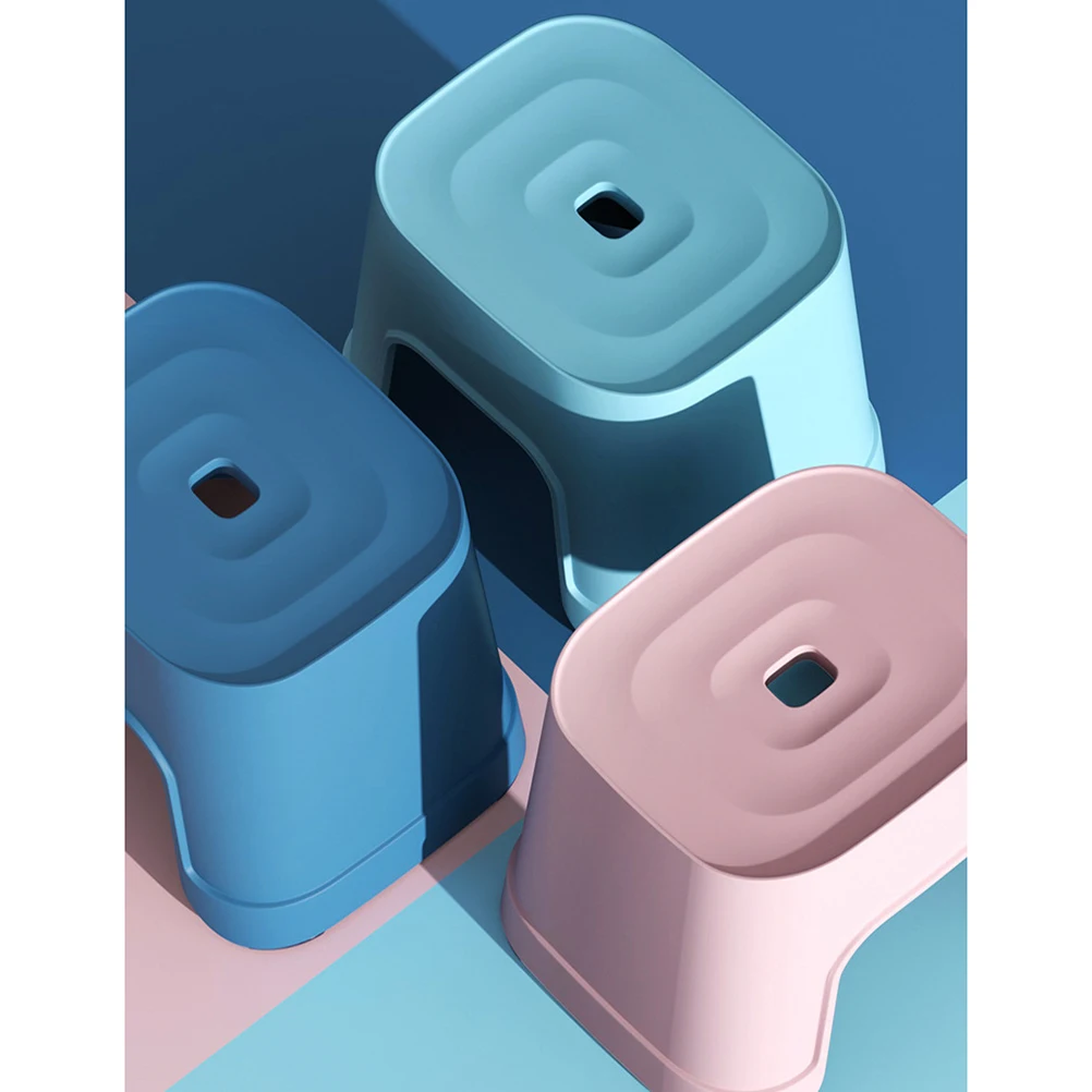 

Anti-slip Plastic Stool Convenient Bathroom Non-slip Family Small Step for s Multi-use