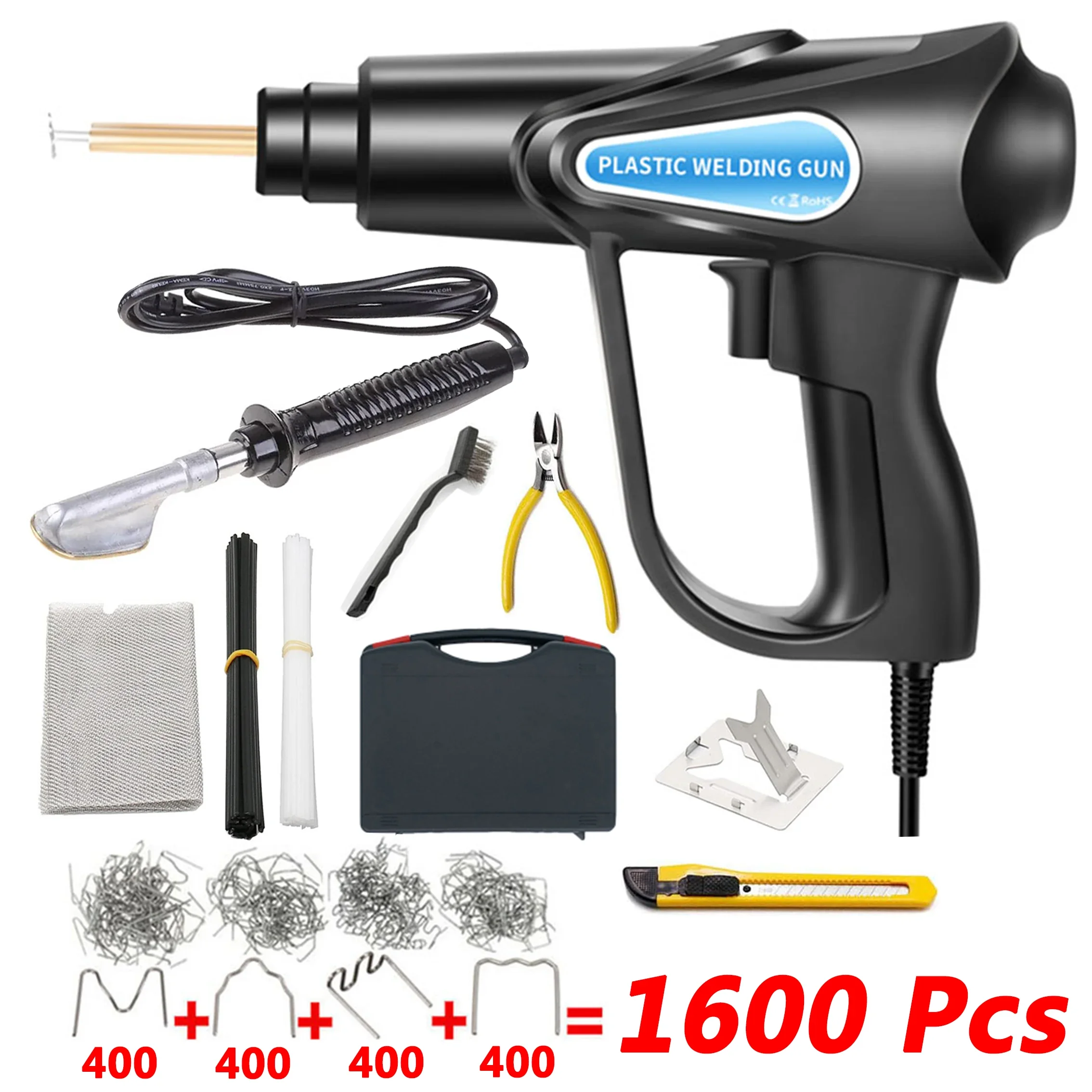 

HOT Stapler Plastic Welder Heat Gun 70W/50W Plastic Welding Machine Bumper Soldering Iron Staples Bumper Repair Car Tools Kit