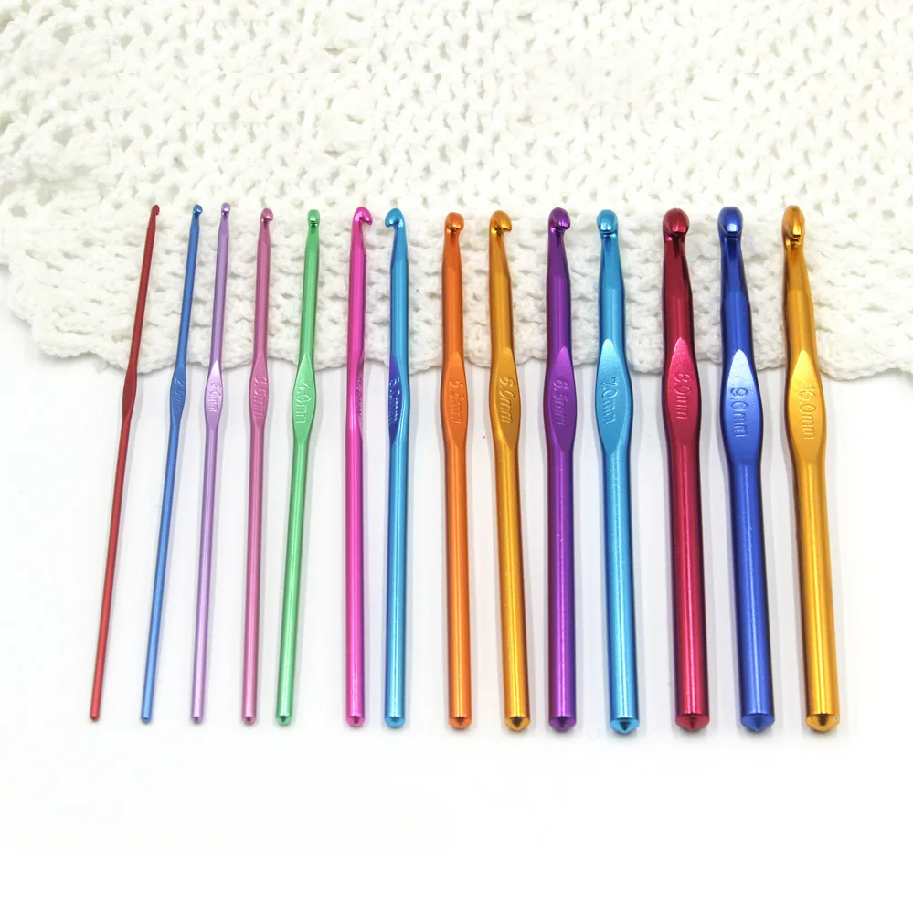 22Pcs Crochet Set Crochet Set With Storage Bag Ergonomic Knitting Needle Blunt Needle DIY Beginner Manual Weaving Craft Art Tool