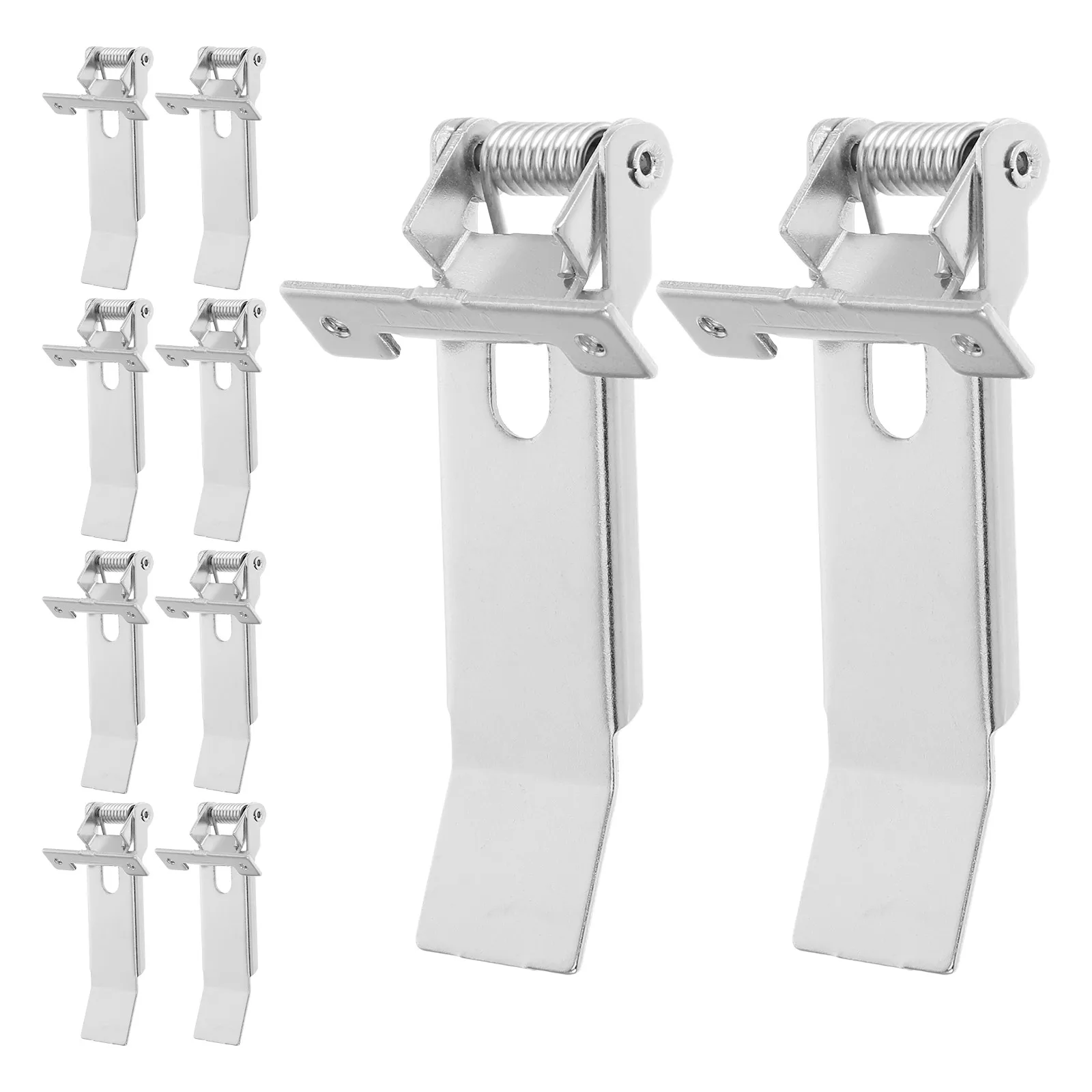 

10pcs Line Light Clip Spring Loaded Iron Clips For Recessed Panel Lamp Mounting Diy Lighting Installation Universal Downlight