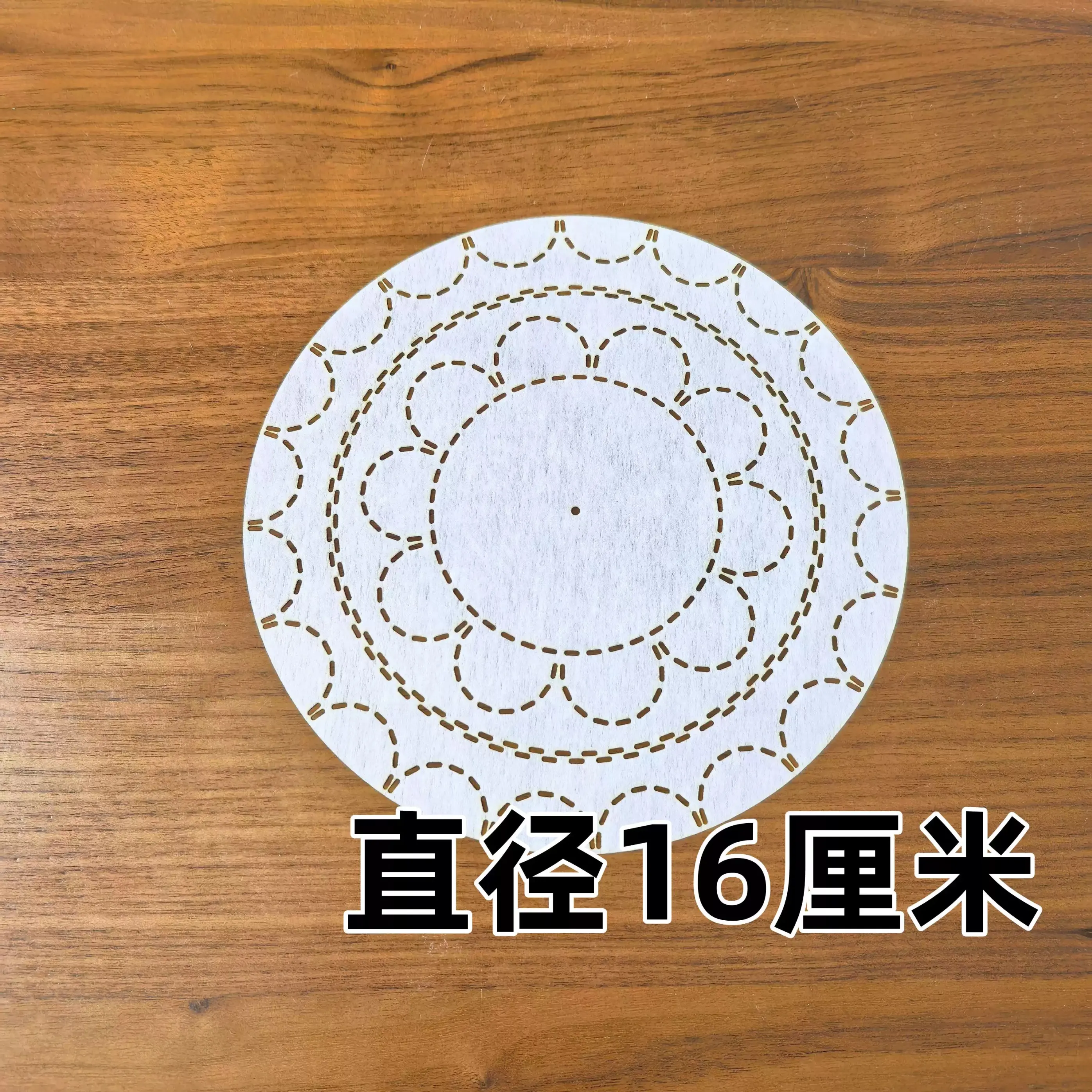 Sashiko Template small round Pattern Embroidery Stencil Reusable PET formwork for Embroidery,coaster Fabric Drawing tool