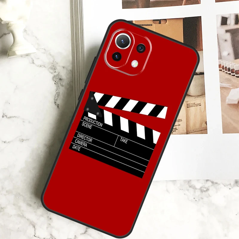 Film Clapperboard Case For Xiaomi 14 Pro 13 Ultra 11T 12T 13T 12 Lite POCO X6 Pro M6 X3 X4 X5 M5s F3 F5 Cover