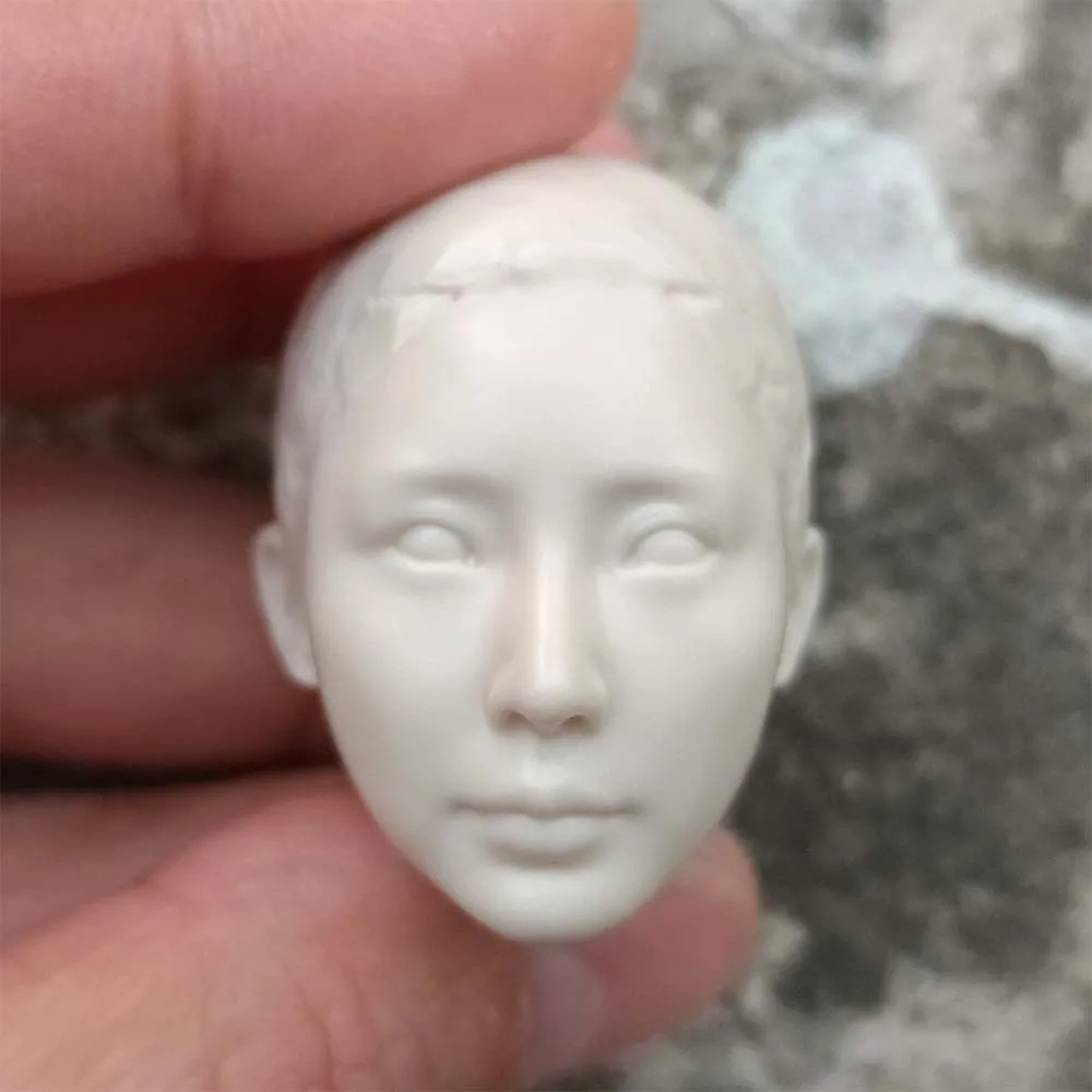 

Unpaint 1/6 Scale Female Soldier Bald ADA Liu Yan Head Sculpt Asia For 1:6 Scale Planted Head Action Figure Body Hobbies Toy