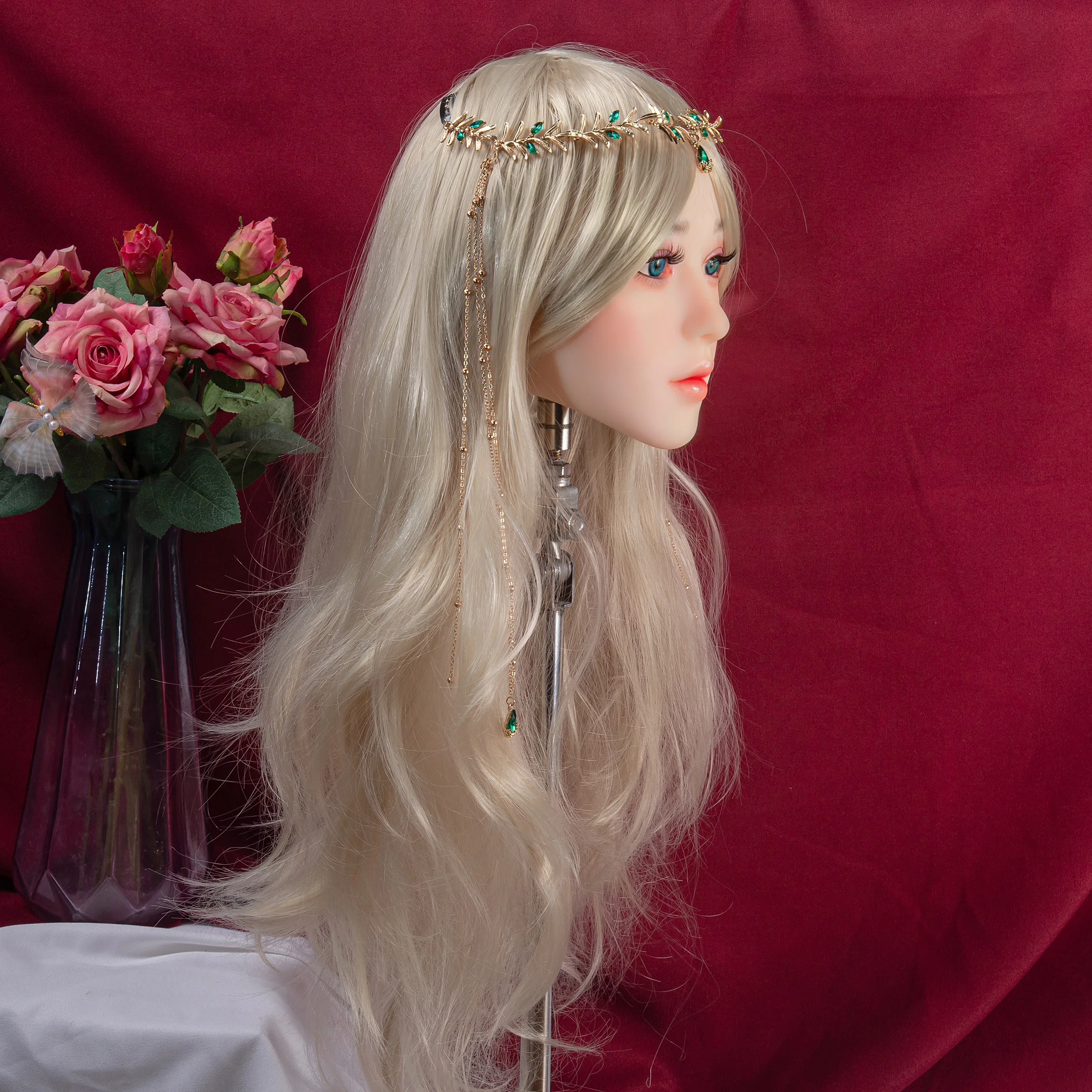 Silikon-Display-Modellkopf, männliches Spielzeug für Erwachsene, Echthaar- und Augenbrauen-Transfertechniken, passend zu verschiedenen Körpers