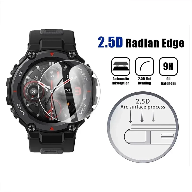 Tempered Glass for Amazfit T Rex 2 Pro Screen Protector for Amazfit Trex T Rex Pro 2 Glass Watch Protector Film Protection