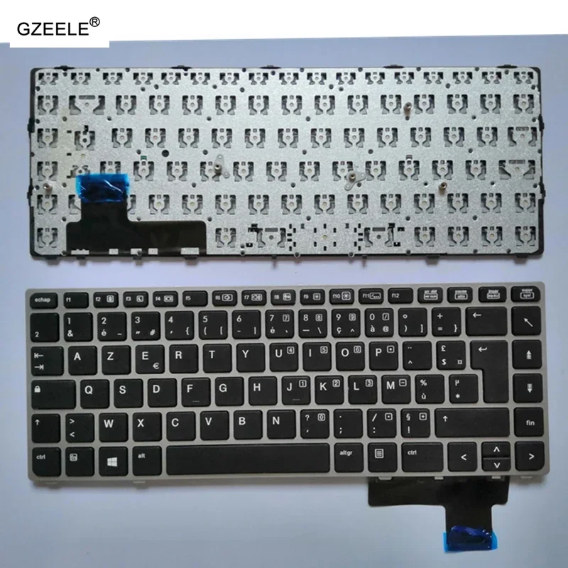 Klawiatura angielska US/RU/SP/FR do laptopa HP EliteBook Folio 9470M 9470 9480 9480M HSTNN-I10C 702843-001 srebrna — zdjęcie produktu 4