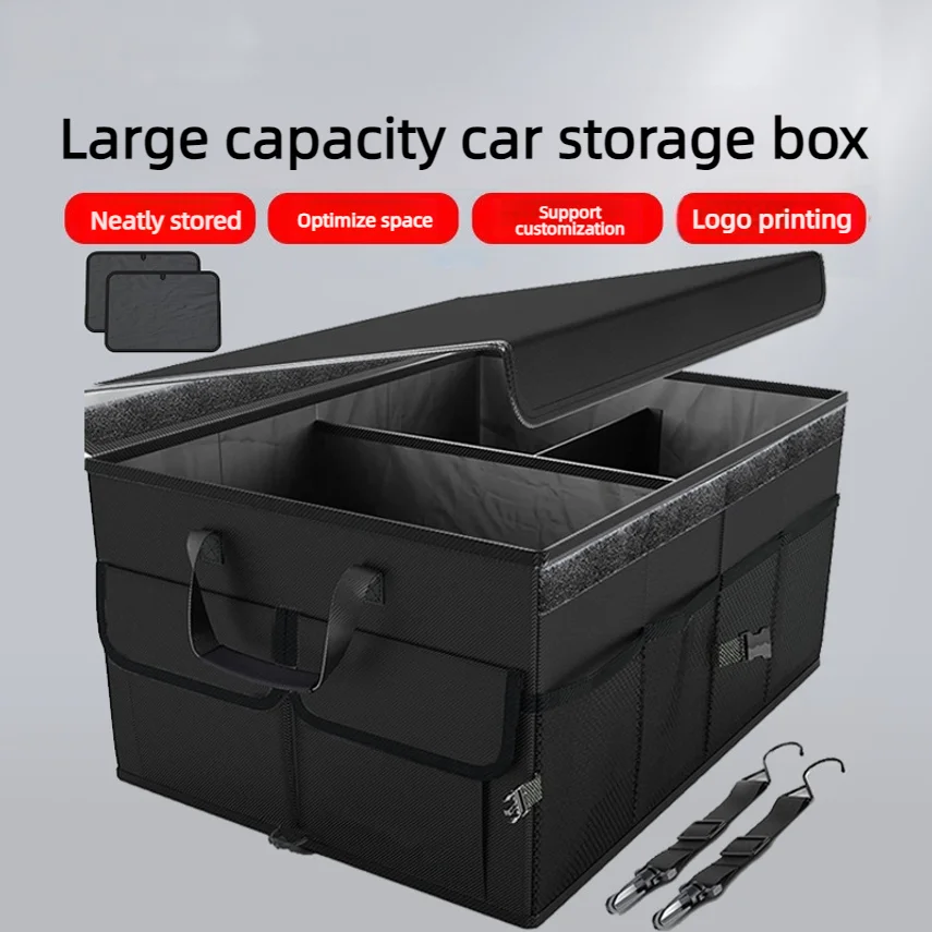 

Cross-border Car Trunk Storage Box, Vehicle-mounted Storage Box, Large-capacity Foldable Rear Storage Organizer
