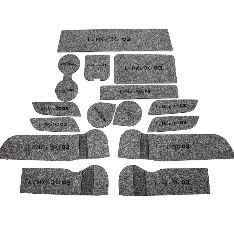 For Lynk&co 03/05/06/02 2019-2023 Models New 01 Door Slot Mat Felt Water Cup Anti Slip Storage Mat Special Interior Modification