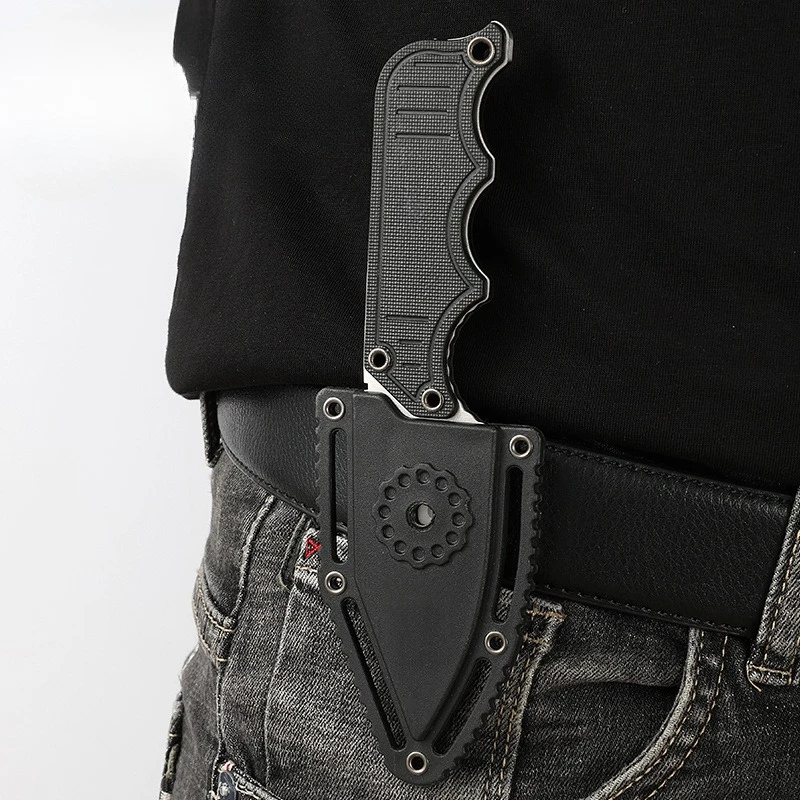 متعددة الأغراض مستقيم سكين 5Cr15MoV بليد G10 مقبض شعبية سلسلة عنق سكاكين التخييم الصيد السكاكين في الهواء الطلق EDC سكاكين الجيب #5