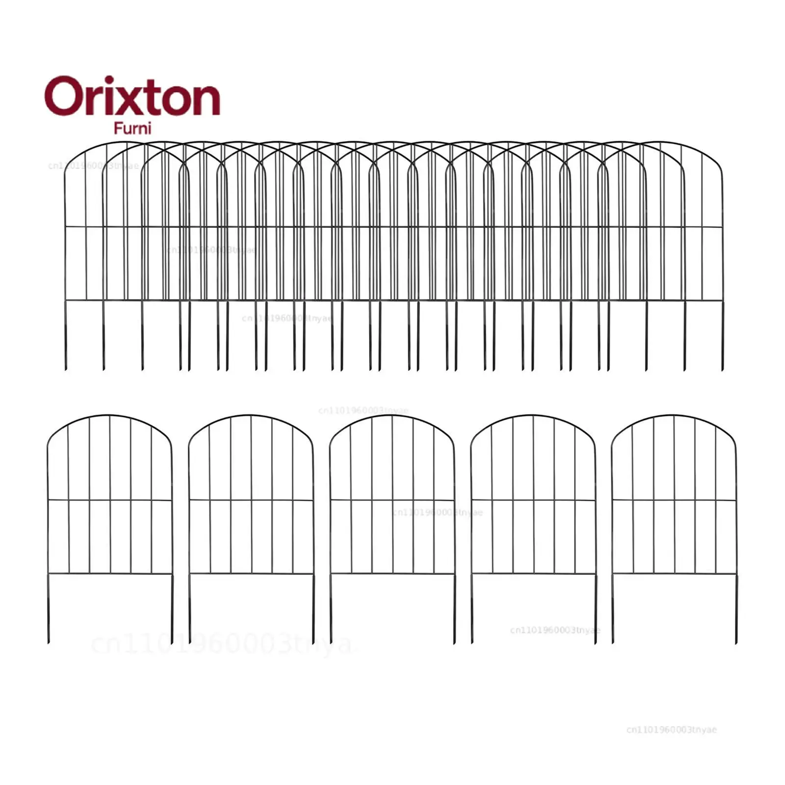 20Pcs Garden Fence Panels Practical Easy to Use Wear Resistant Convenient Accessories for Outdoor Outside Porch Lawn Flower Bed