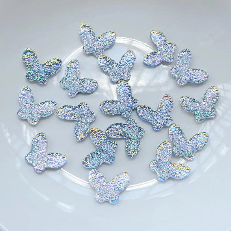 Wholesale 11*14mm jewelry accessories Butterfly resin Rhinestones Pendant earrings Making crafts DIY Nail Art Design 5000pcs/lot