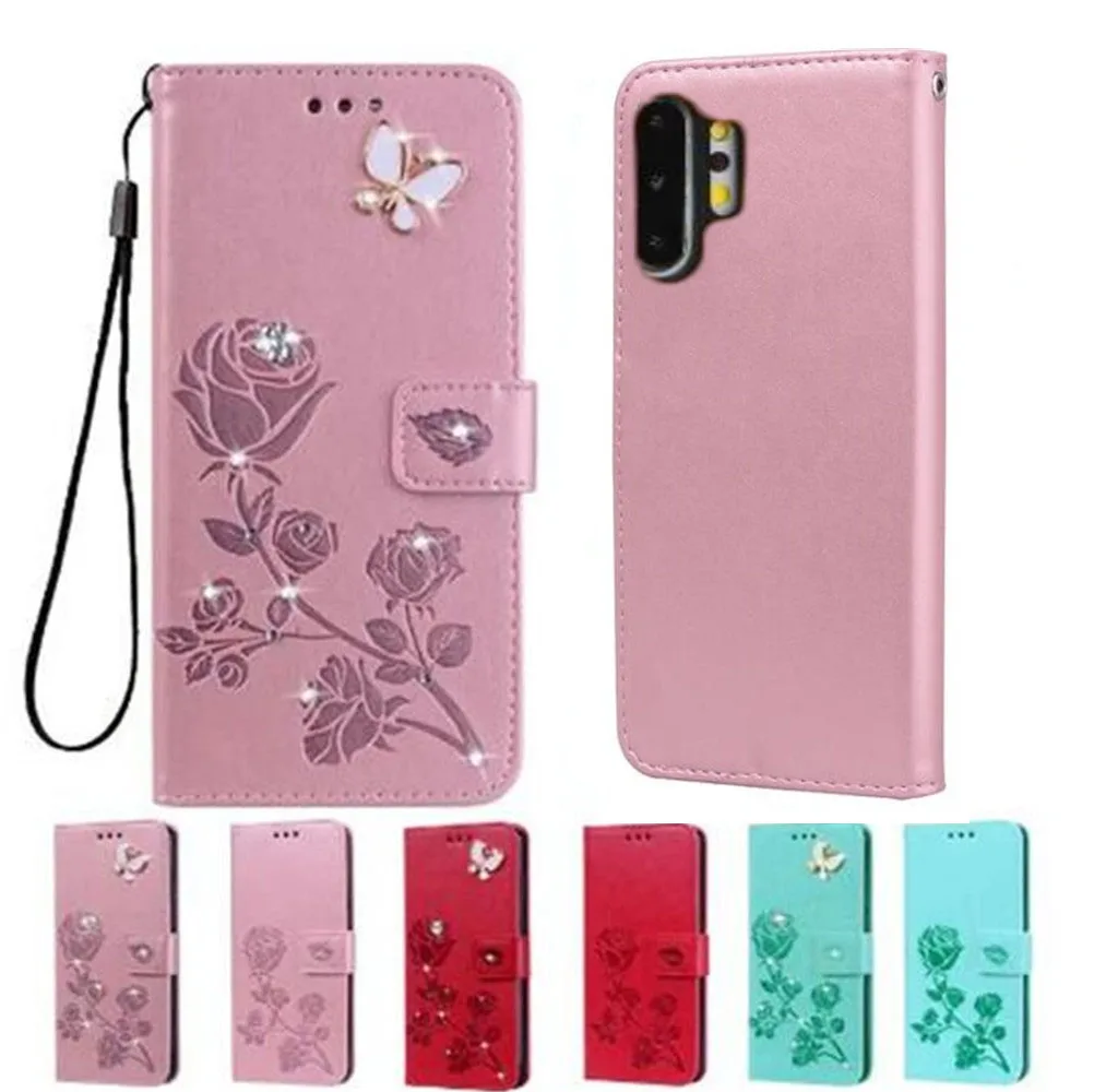 Leather Wallet Flip Case For Samsung Galaxy Note10+ 5G 6.8" GalaxyNote10 Note10 Plus Cover Coque Fundas Shell Capa Etui
