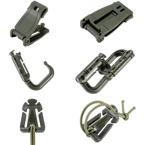 D-Ring-Verriegelungsgetriebe, Web-Dominator, elastische Schnur, Mollle-Bag-Befestigungen, Rucksack, Ausübung, Gürtel, 30pcs 8 Hauptverkaufs -Rucksack -Chaos - №4