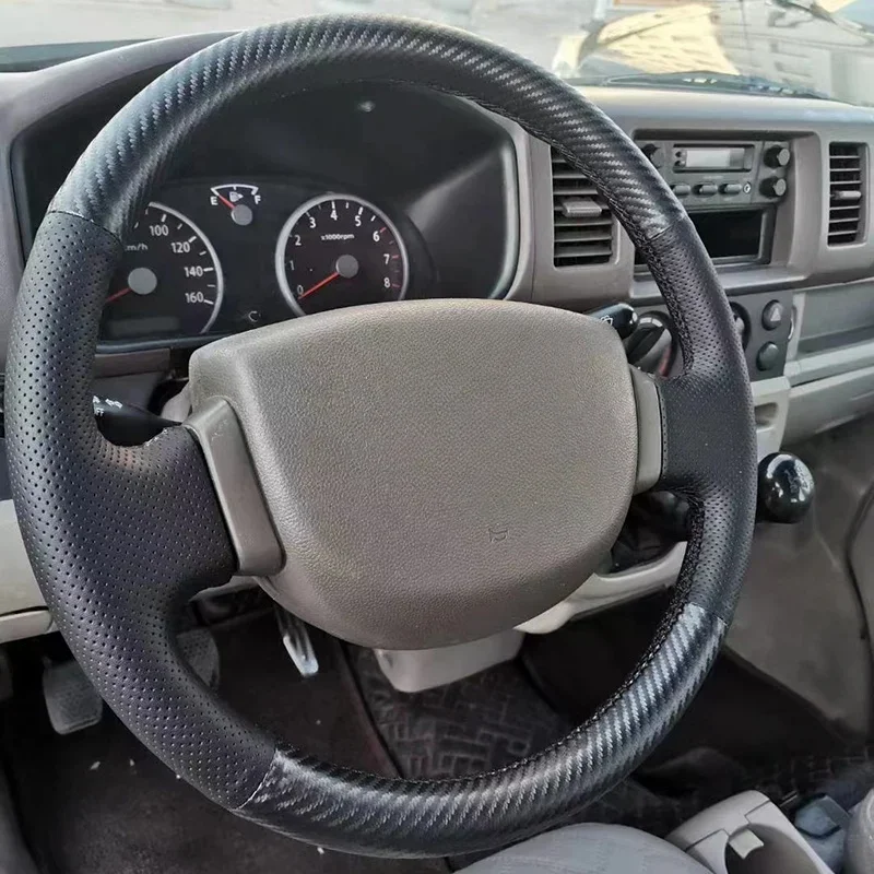 

Car Steering Wheel Cover Braid Genuine Leather For SUZUKI Landy 2007 2008 2009 2010 2007-2010 Auto Interior