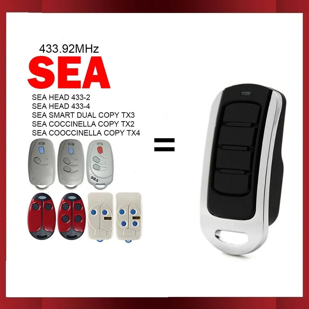 

SEA HEAD COCCINELLA SEA SMART DUAL ROLL SEA SMART-3 ROLLING CODE Garage Door Remote Control Duplicator Gate Opener Key 433.92mhz