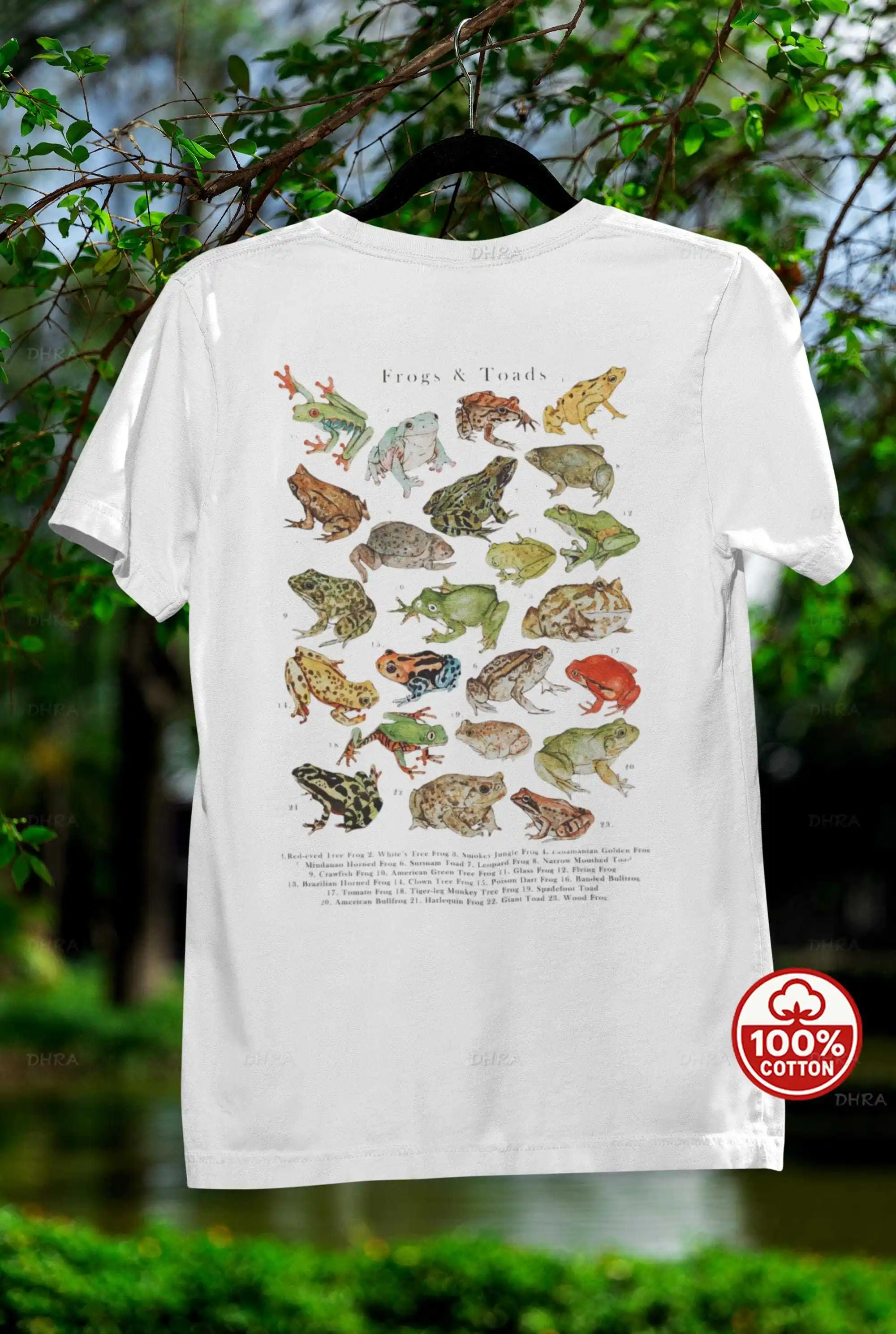 Vintage Nature T-Shirt Unisex Frogs and Toads Graphic Cotton Tee