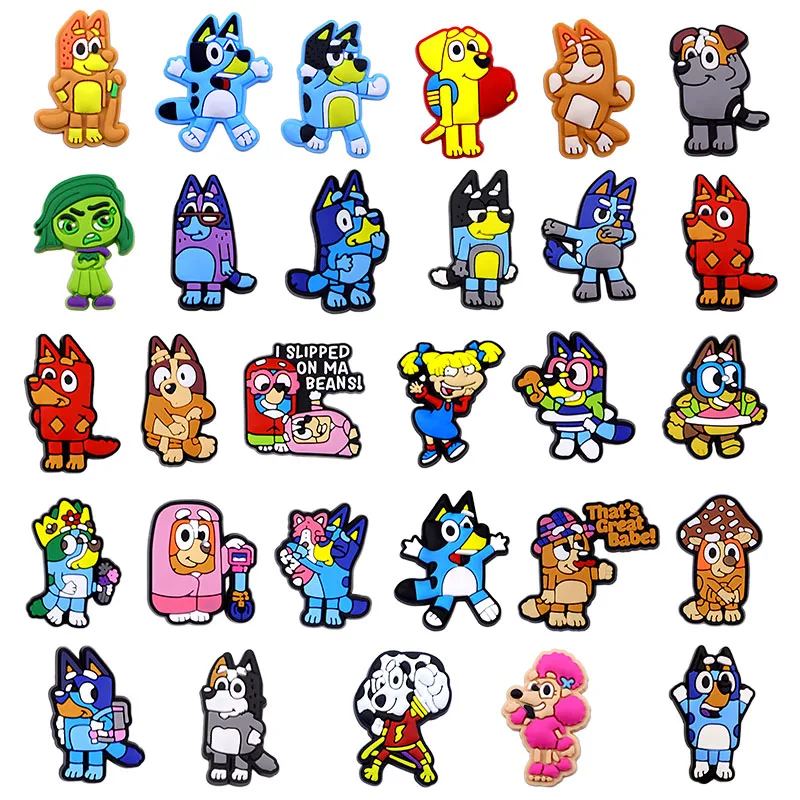 12-100PCS Cartoon Dog Shoe Charms|Fun PVC Charms for Shoes&Wristbands|Kids Gift Ideas New hot selling models Good quality