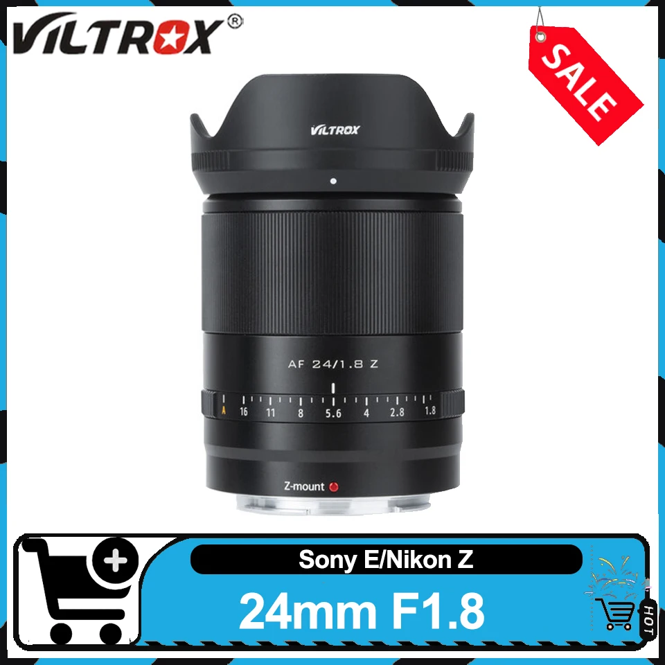 Viltrox 24mm F1.8 Full Frame Prime Lens Auto Focus Portrait Scenery Street Shooting for Sony FE Nikon Z